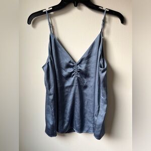 Express Slate Blue Satin Camisole